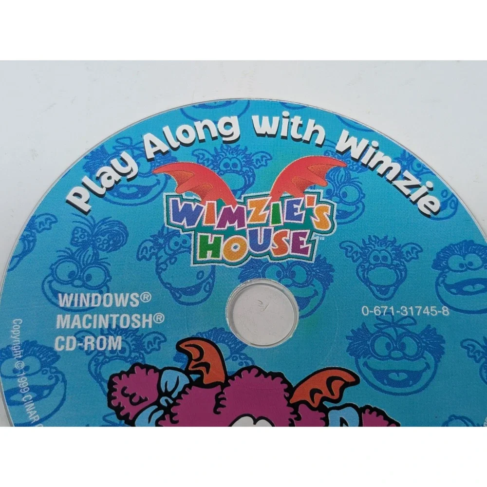 Wimzie's House Play Along With Wimzie‎ Kids Computer PC Game 1999 CD-ROM Vintage